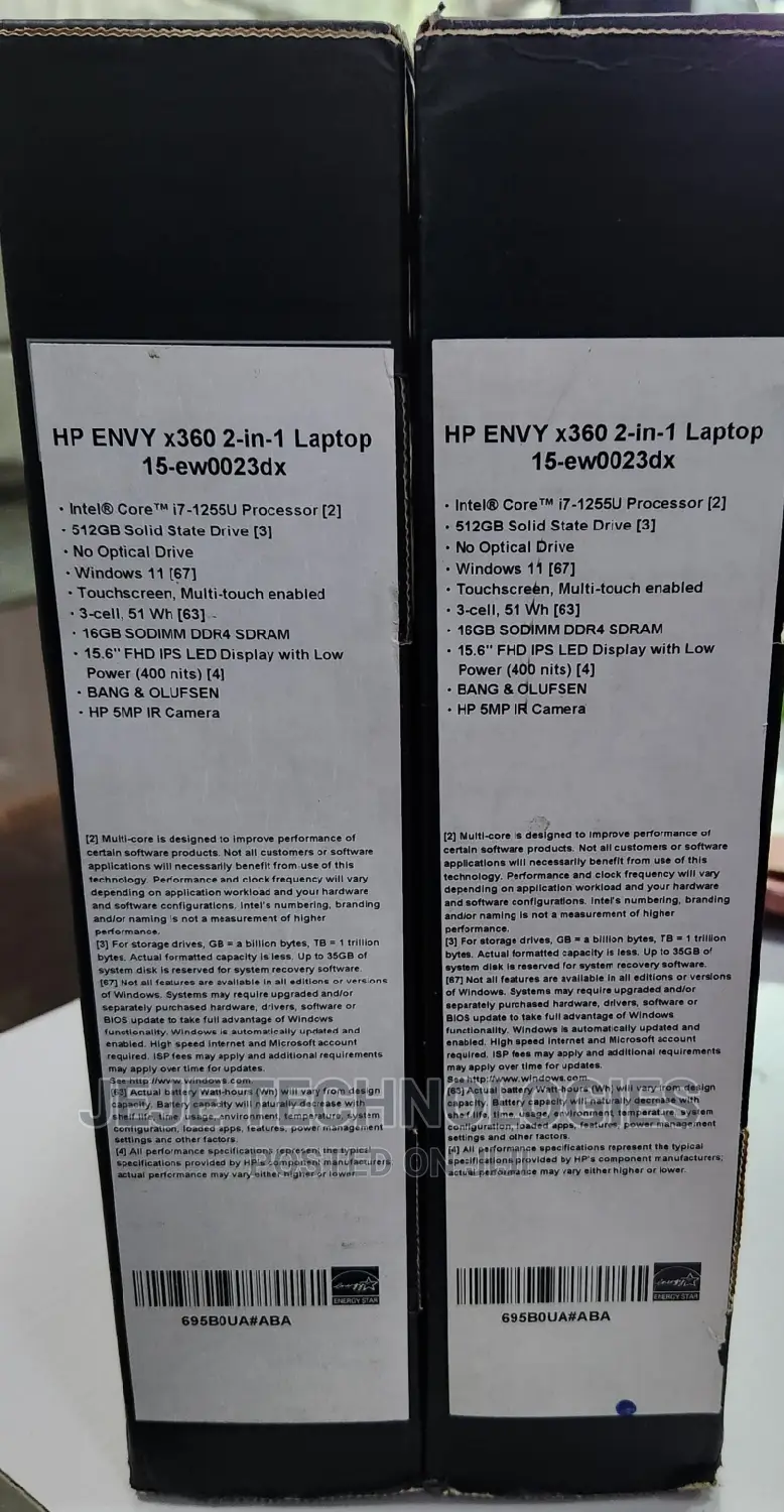 New Laptop HP Envy X360 16GB Intel Core I7 SSD 512GB