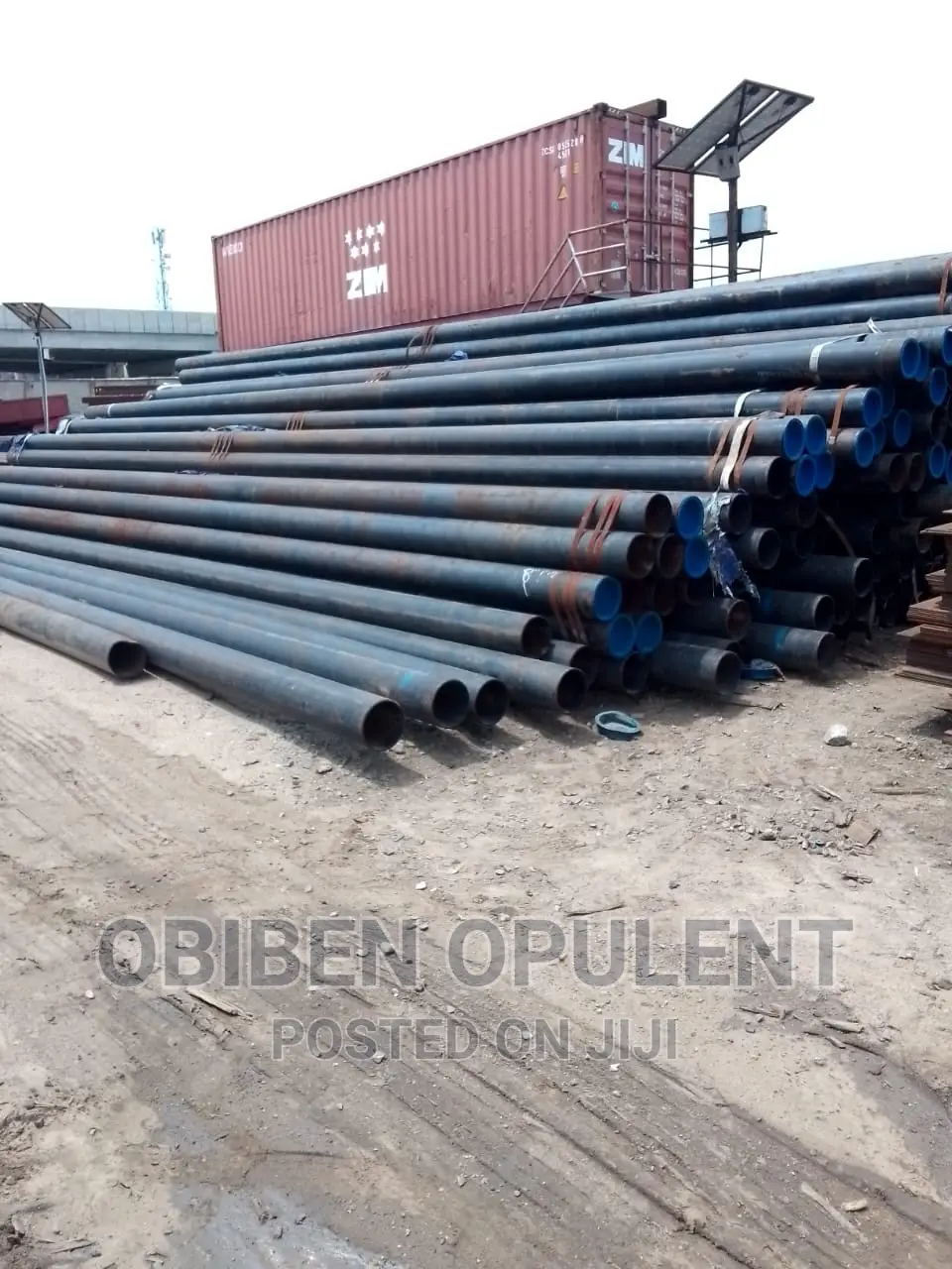 8" 7mm Thickness Mild Steel Pipes 40 Feet Long