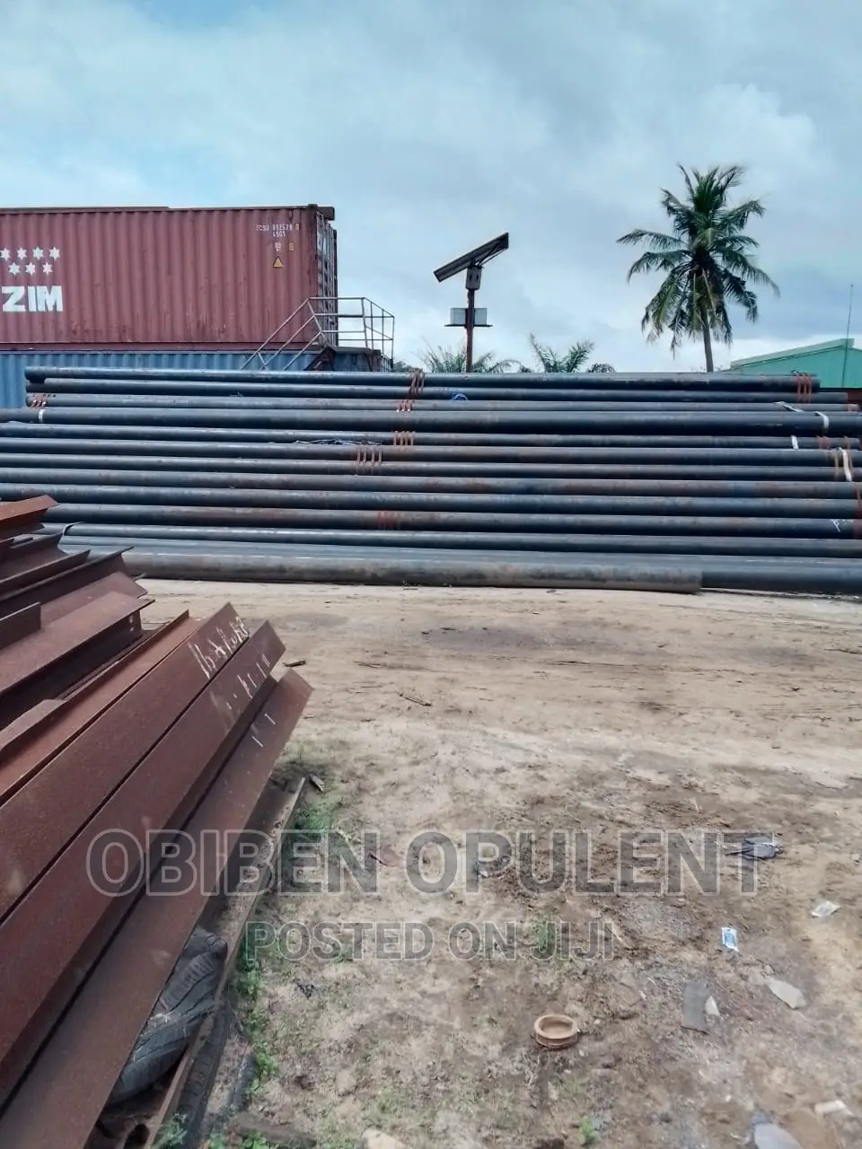 8" 7mm Thickness Mild Steel Pipes 40 Feet Long