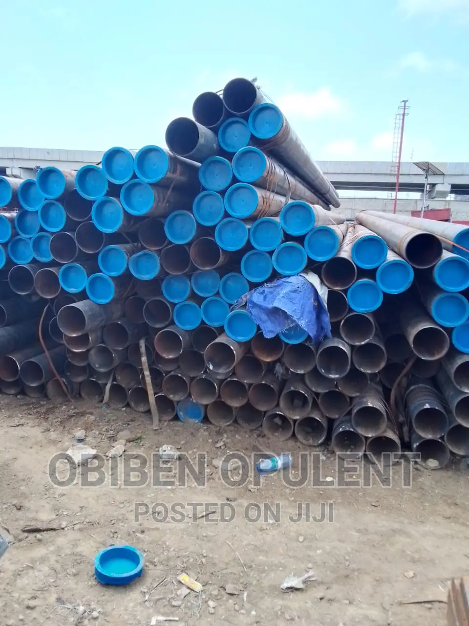 8" 7mm Thickness Mild Steel Pipes 40 Feet Long