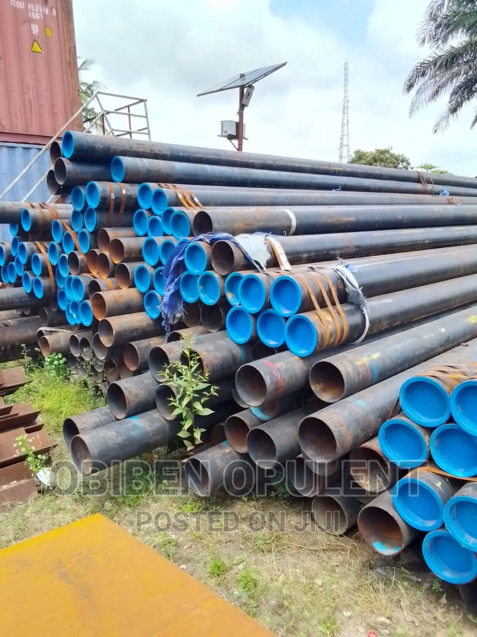 8" 7mm Thickness Mild Steel Pipes 40 Feet Long