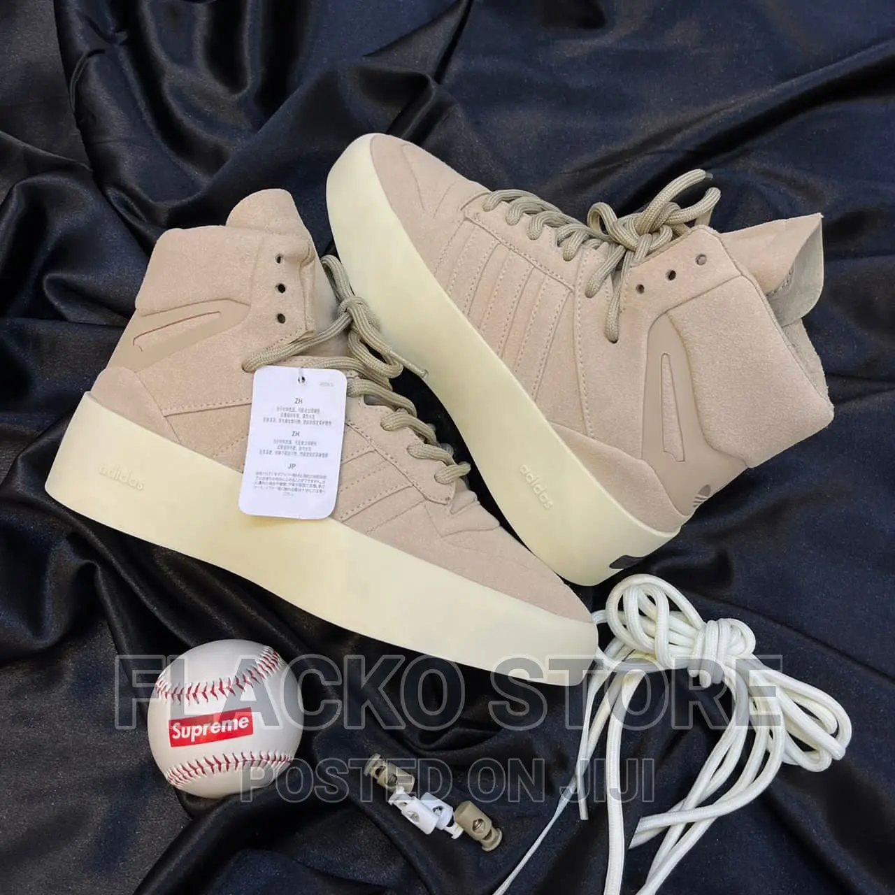 Original Fear of God X Adidas Forum Hightop Sneakers