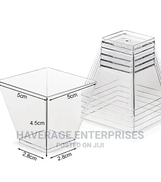 Plastic Dessert Cups for Tasting Party Appetizer 200pcs
