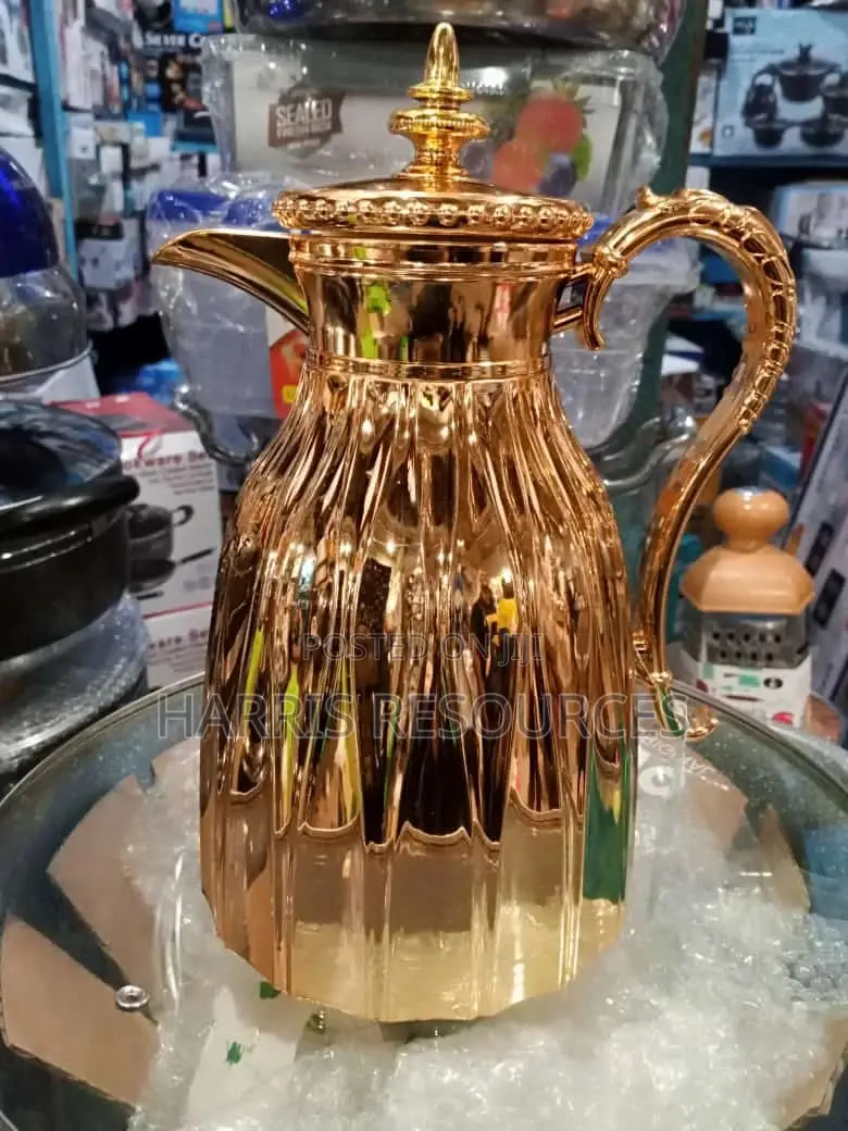 Golden Water Jug With Lid