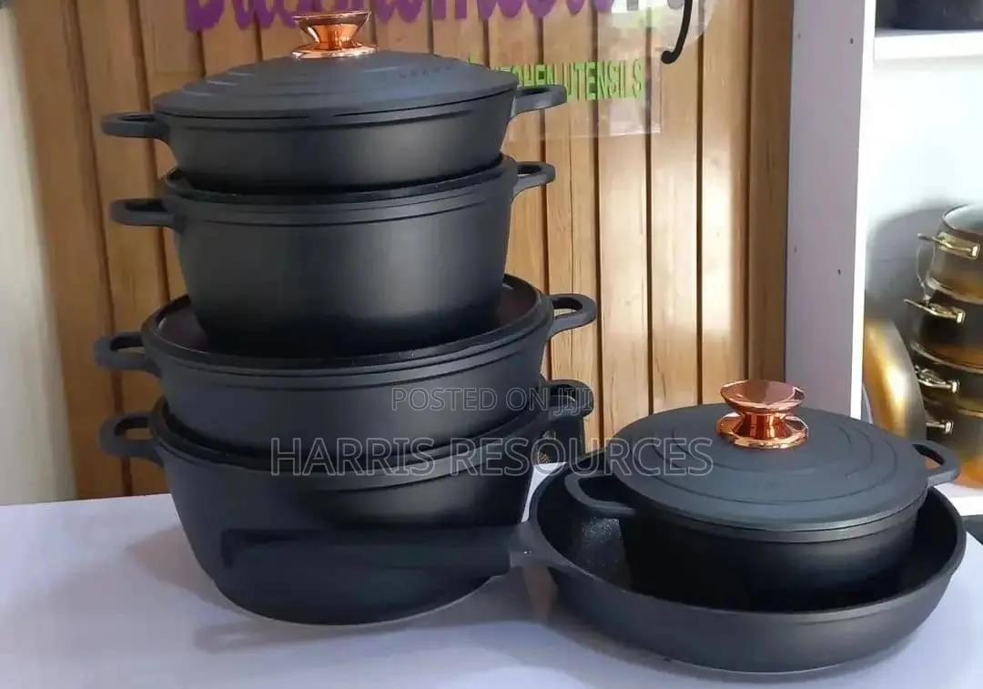 Jio Die Cast Granite Pots - 5 PCS