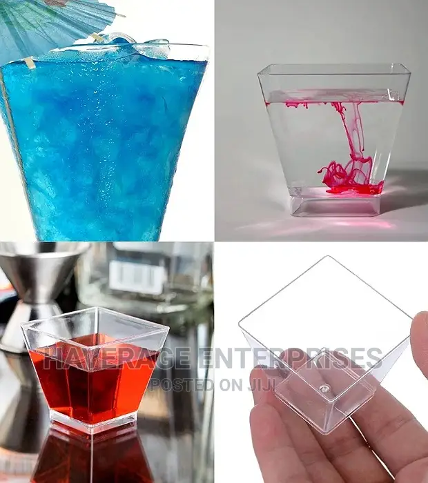 Plastic Dessert Cups for Tasting Party Appetizer 200pcs