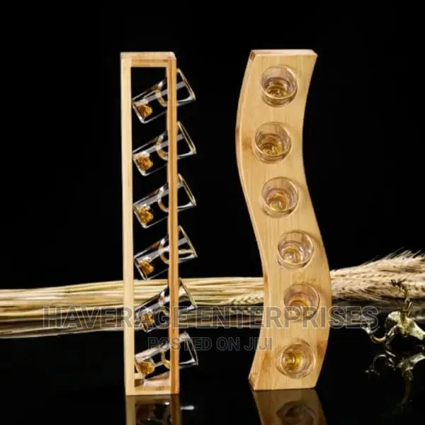 Tequila Shot Glasses and Tray Holder