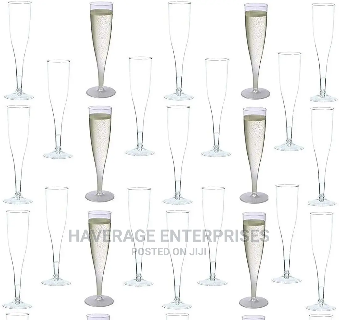Plastic Champagne Flutes,Toasting,Cocktail Cups 48