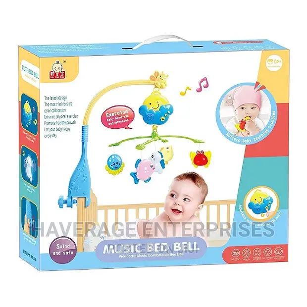 Babygo Rotating Moon Musical Rattle Cot
