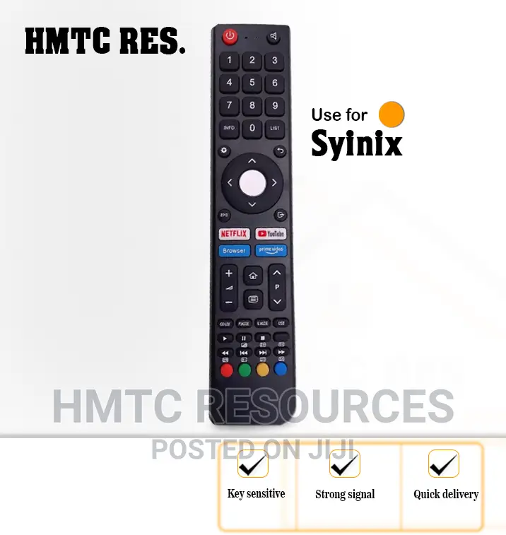 Remote Control for Syinix Smart/Andriod Television