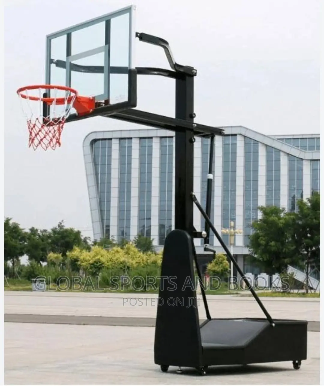 Heavy Duty Commercial Basketball Stand Hoops Pair