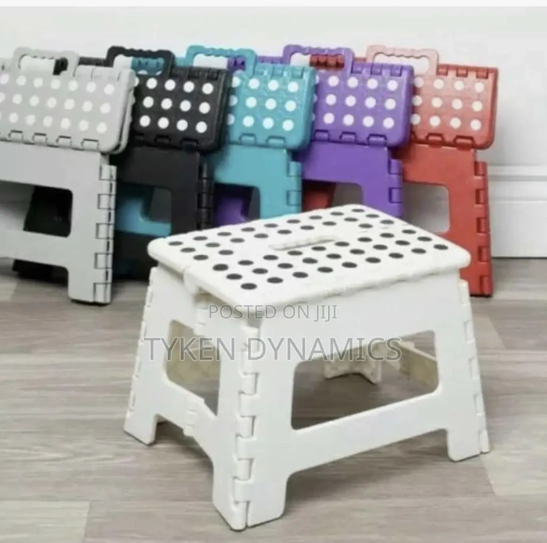 JVL Small Folding Stool - 22 X 29 X H22cm