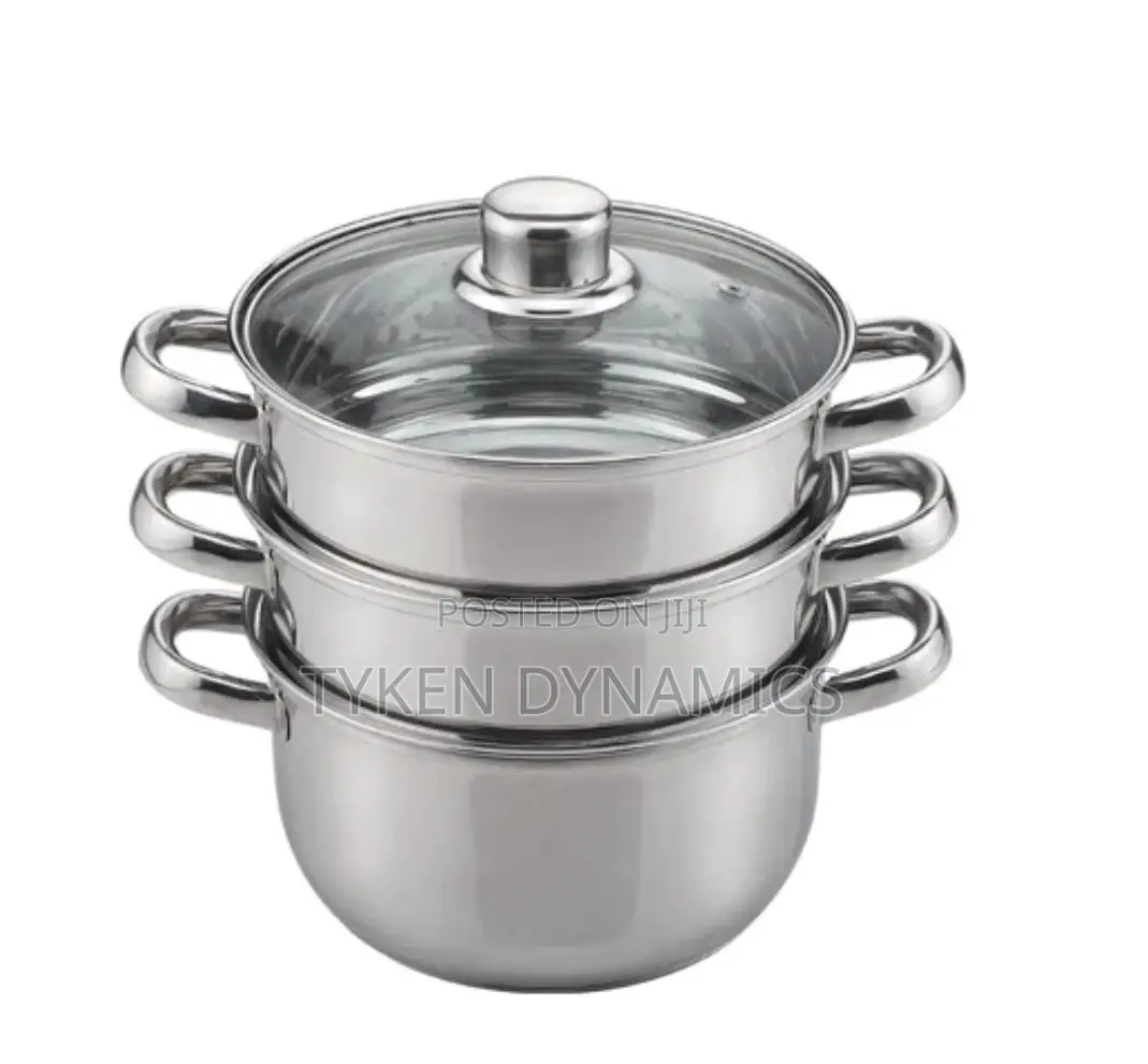 Sabichi Essentials 18cm 3 Tier Steamer With Lids