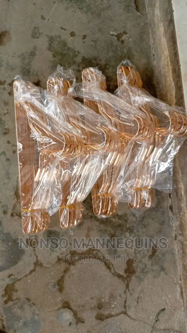 Gold Luxury Aluminum Hangerz for Luxury Cloth Display