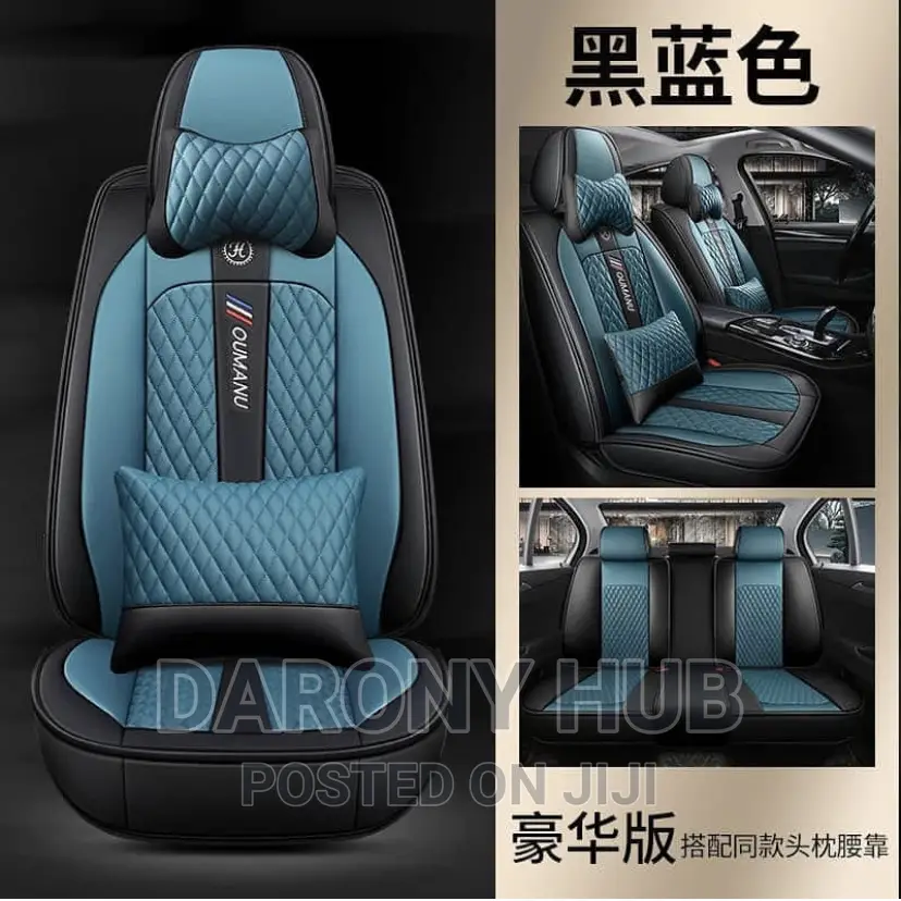 Luxury Oumanu Universal Leather Seat-Cover Red/Black/Pink