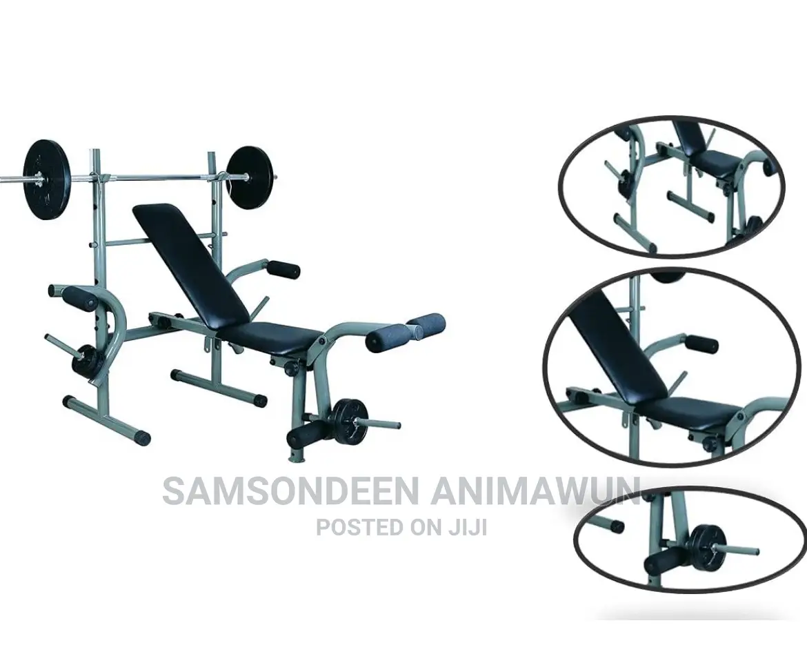 Heavy Duty Multi Function Weight Bench (Free Gym Ball)