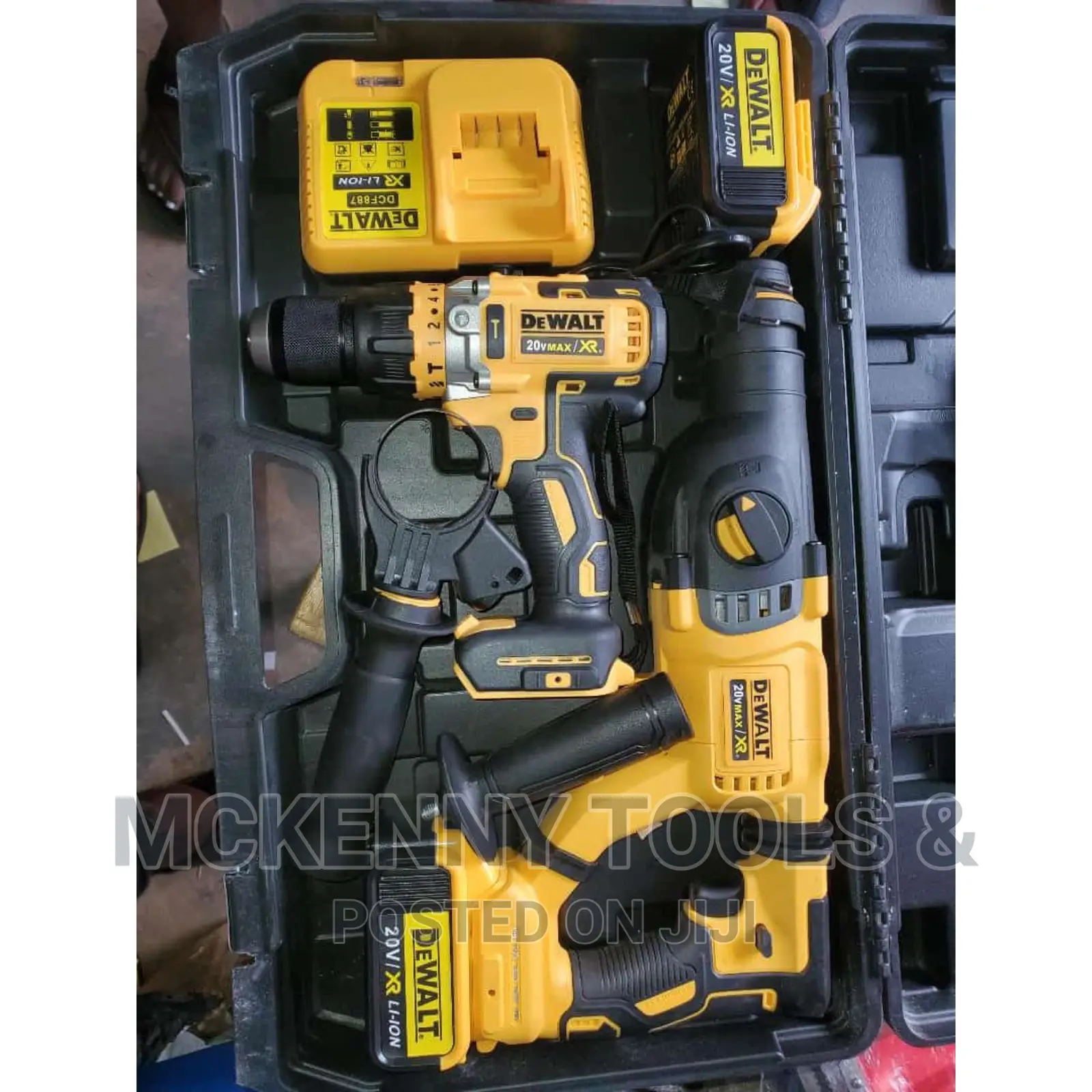 Hammer Drill and Cordless Impact Drill 20v Double Batteries