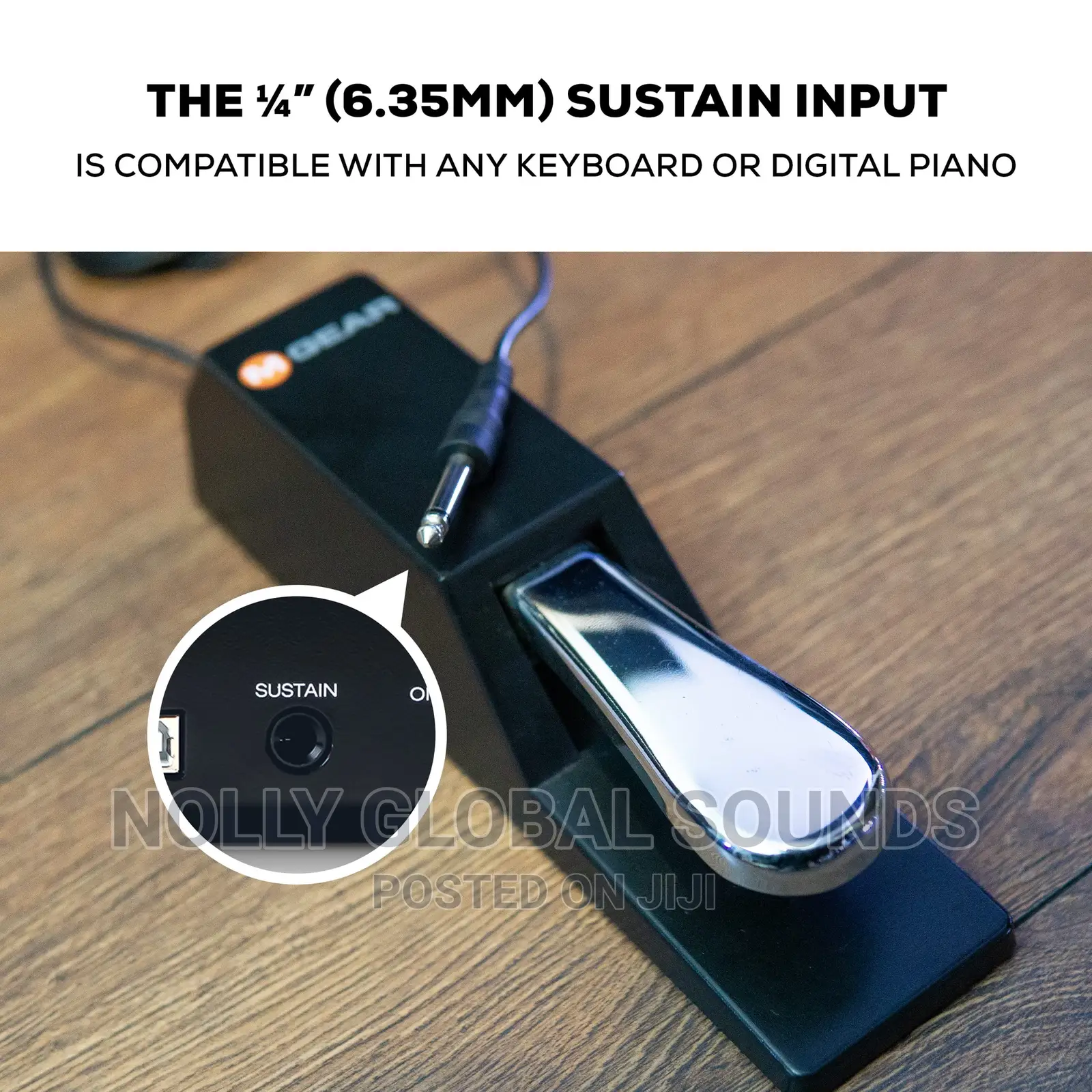 Alctron PS-1 Keybaord Sustain Pedal. For Digital or Midi Piano