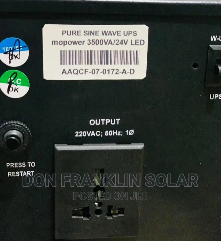 3.5kva/24v Mopower Pure Sine Wave None Hybrid Solar Inverter
