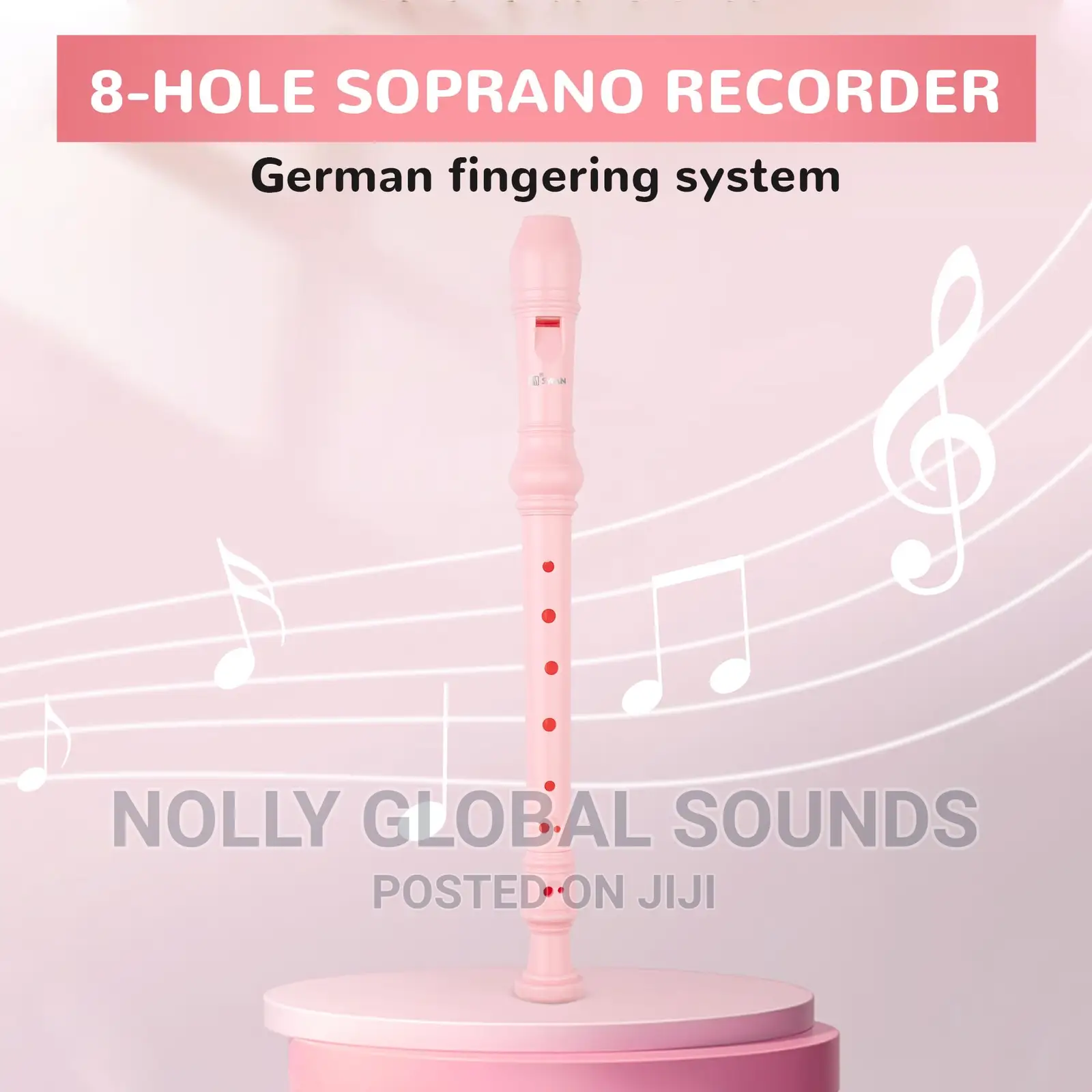 Recorder Flute for Kids With Cleaning Rod. Soprano (2pcs)