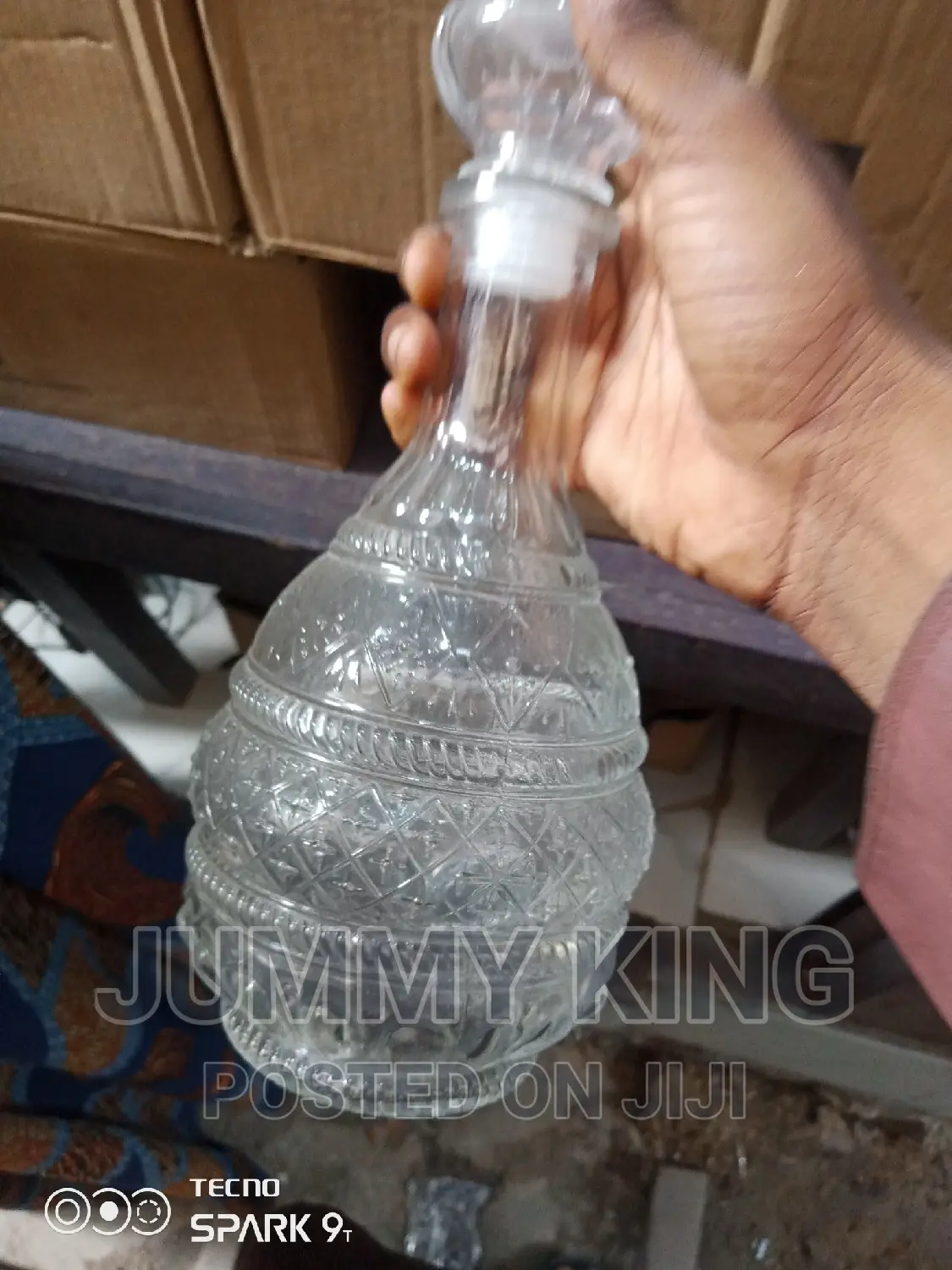 Vintage Liquor Whiskey Wine Crystal Bottle Decanter