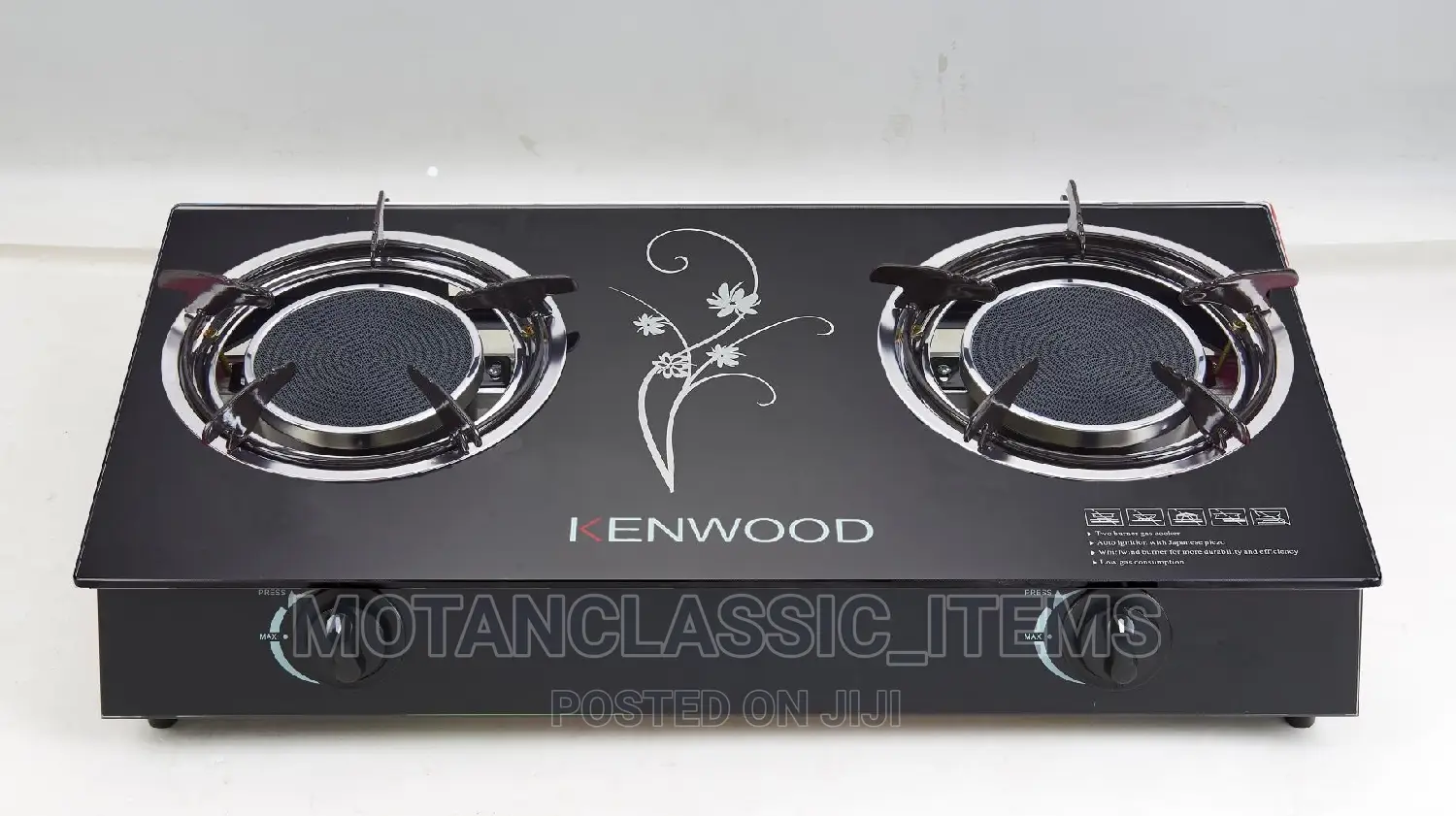 Kenwood 2 Phase Infrared Top Gas Cooker (Glass)
