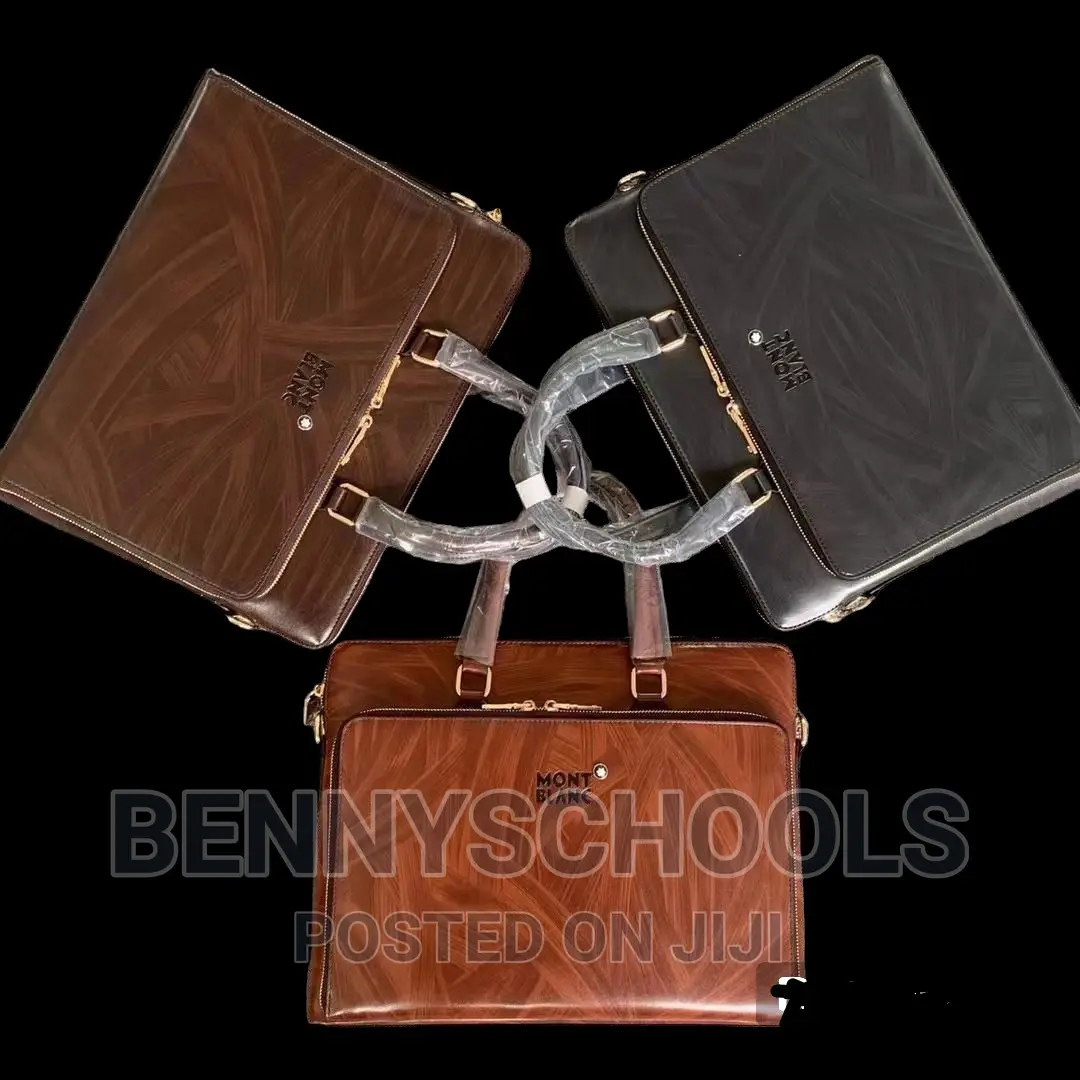 Diff Colo Mont Blanc Leather Office, Laptop and Business Bag