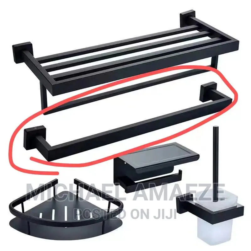 Black Original Bathroom Accessories Heavy Type
