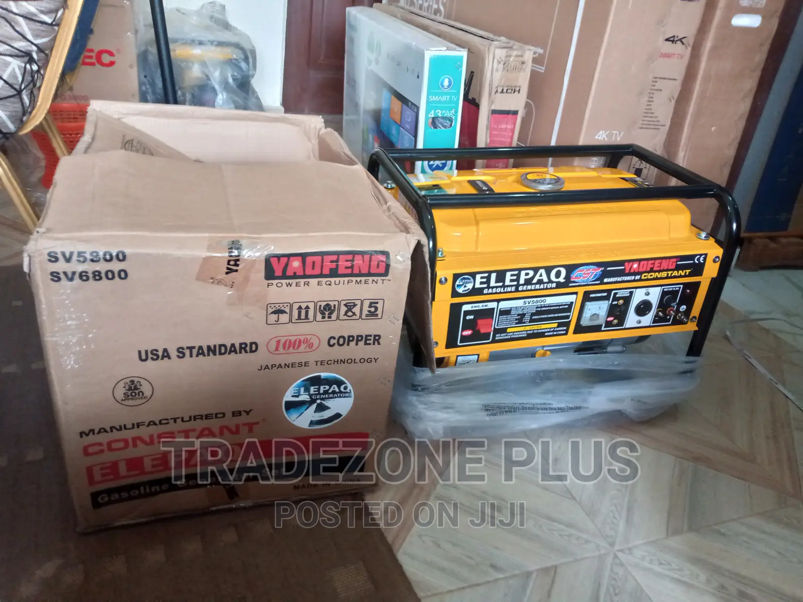 Brand New Elepaq Constant 3.5kva Manual Generator
