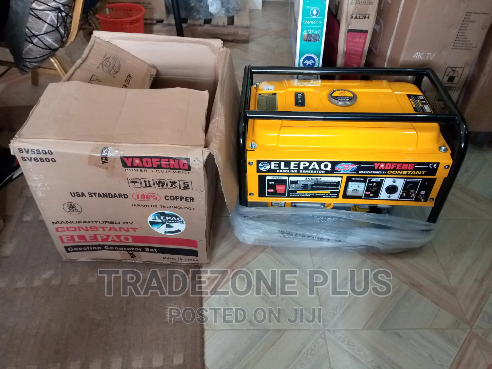 New Elepaq Constant-Sv5800 Manual Generator-3.5kva