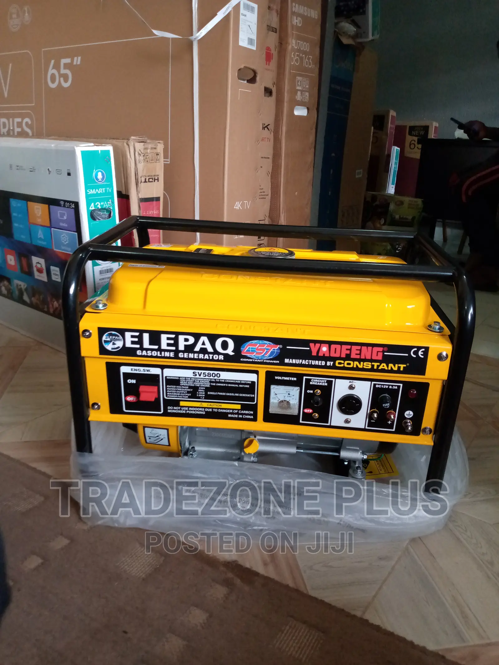 New in 3.5kva Elepaq Constant Manual Generator-Sv5800