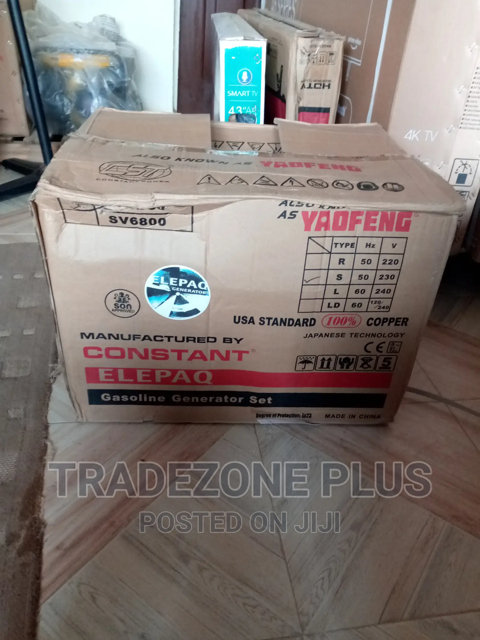 New in 3.5kva Elepaq Constant Manual Generator