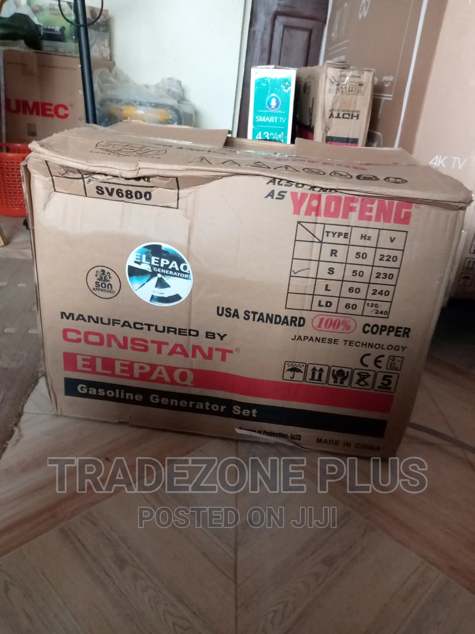Original 3.5kva Elepaq Constant Manual Generator-Sv5800