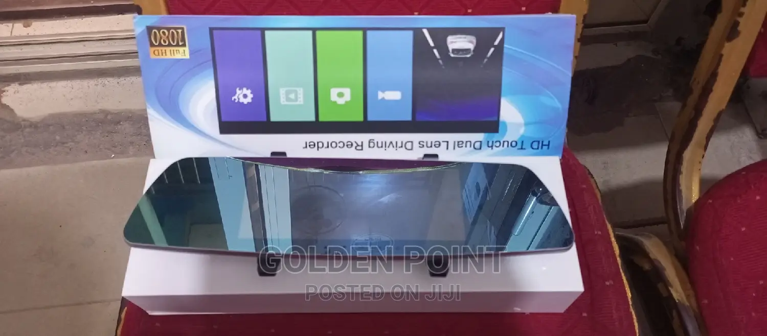 HD Car Mirror Camera Front and Back With Memory Sard Slot,
