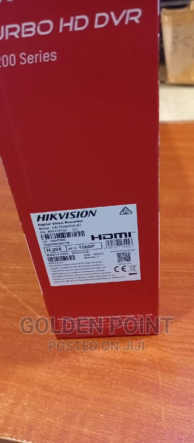 Hikvision Ds-7208hghi-m1 8ch 265+ Dvr Hdtvi/Ahd/Analog/Ip
