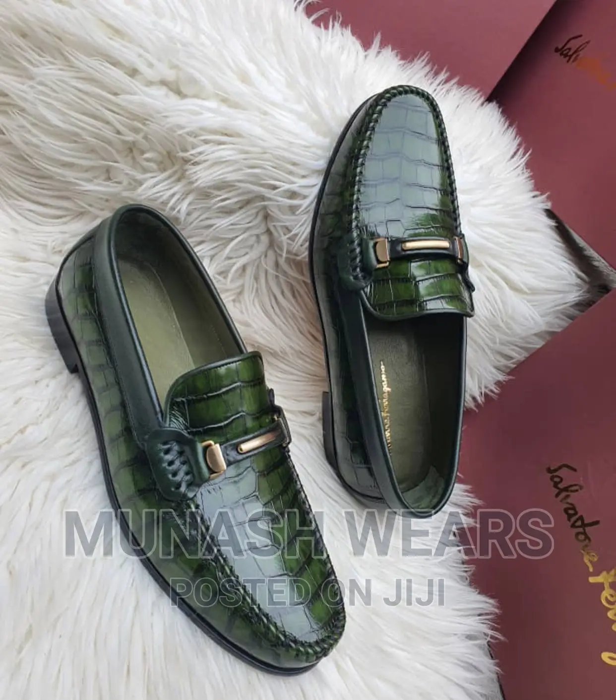 Italian Leather Salvatore Feragamo Shoe