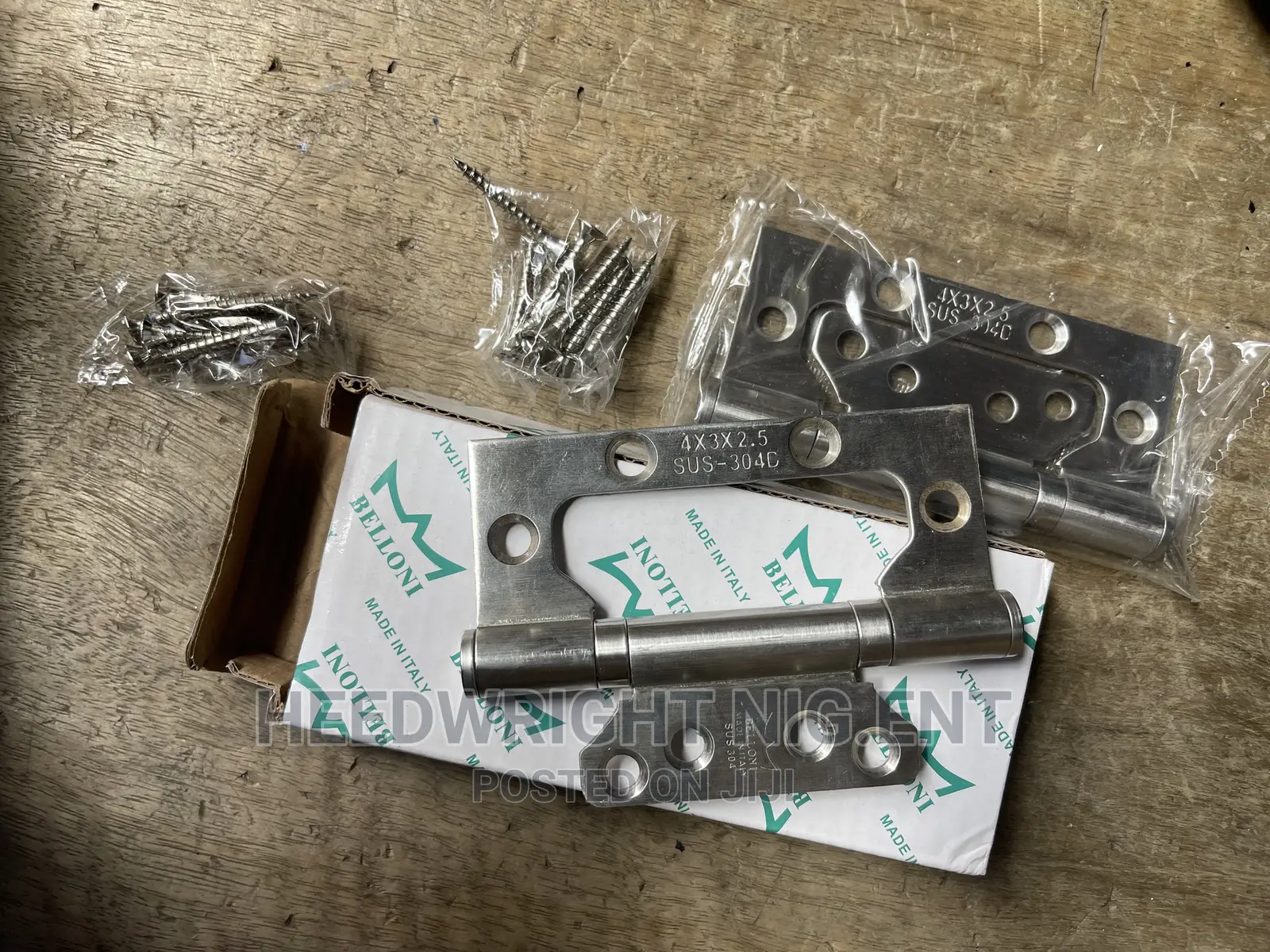 “4” Stainless Steel Belloni Flush Hinges