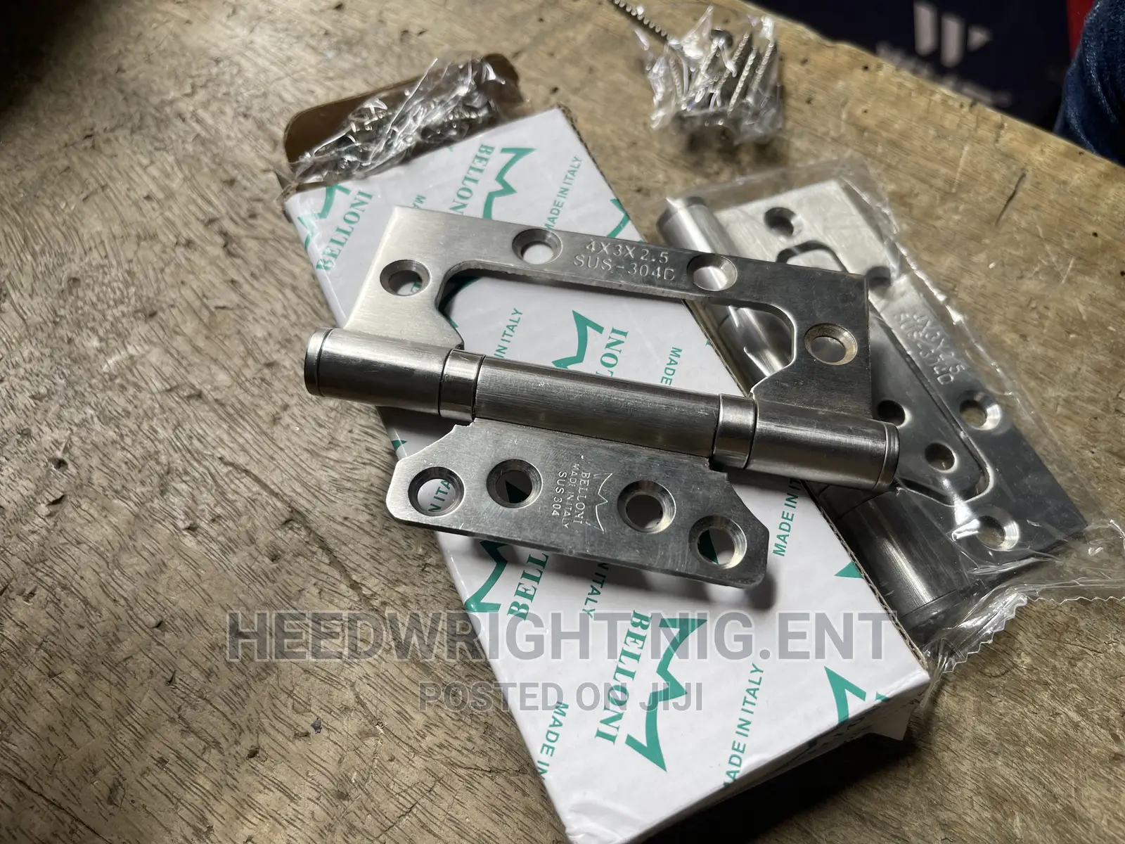 “4” Stainless Steel Belloni Flush Hinges