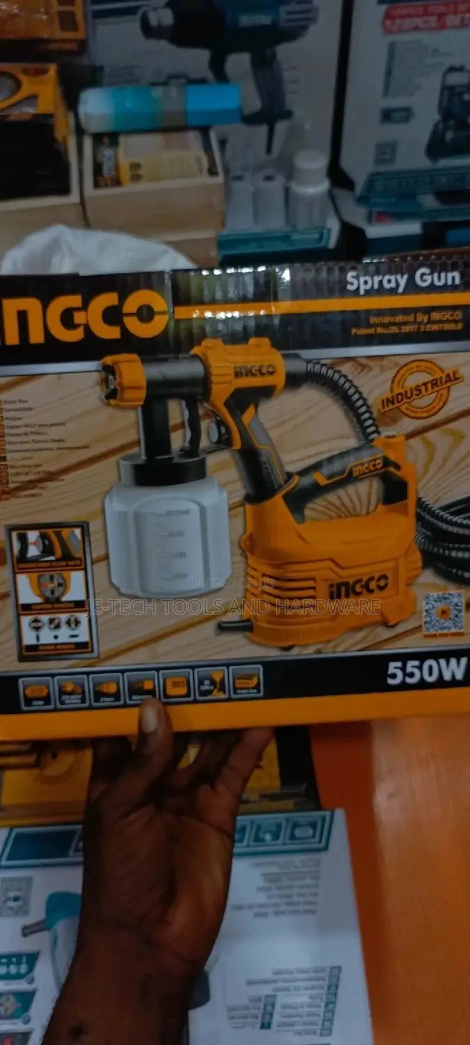 Ingco Hvlp Electric Spray Gun 550w 800ml Container Spg5008-2