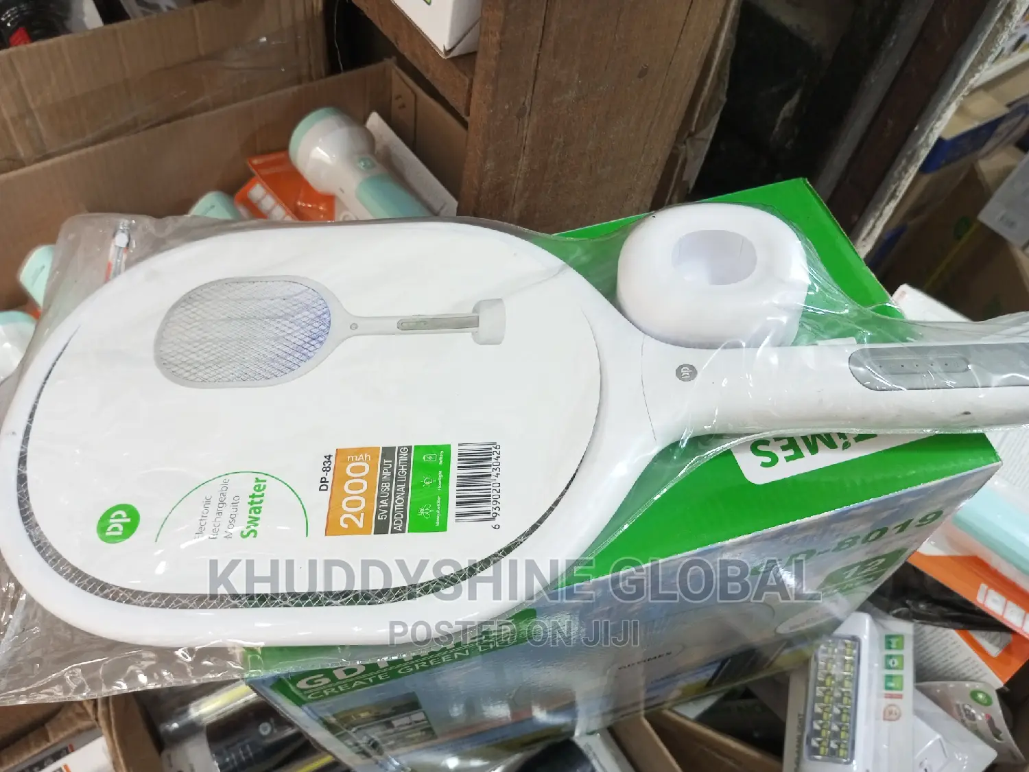2 In 1 Electric Mosquito Killer Swatter Bat With Stand