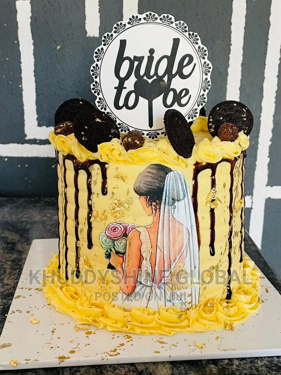 Replica Bride to Be Maid Wedding Cake
