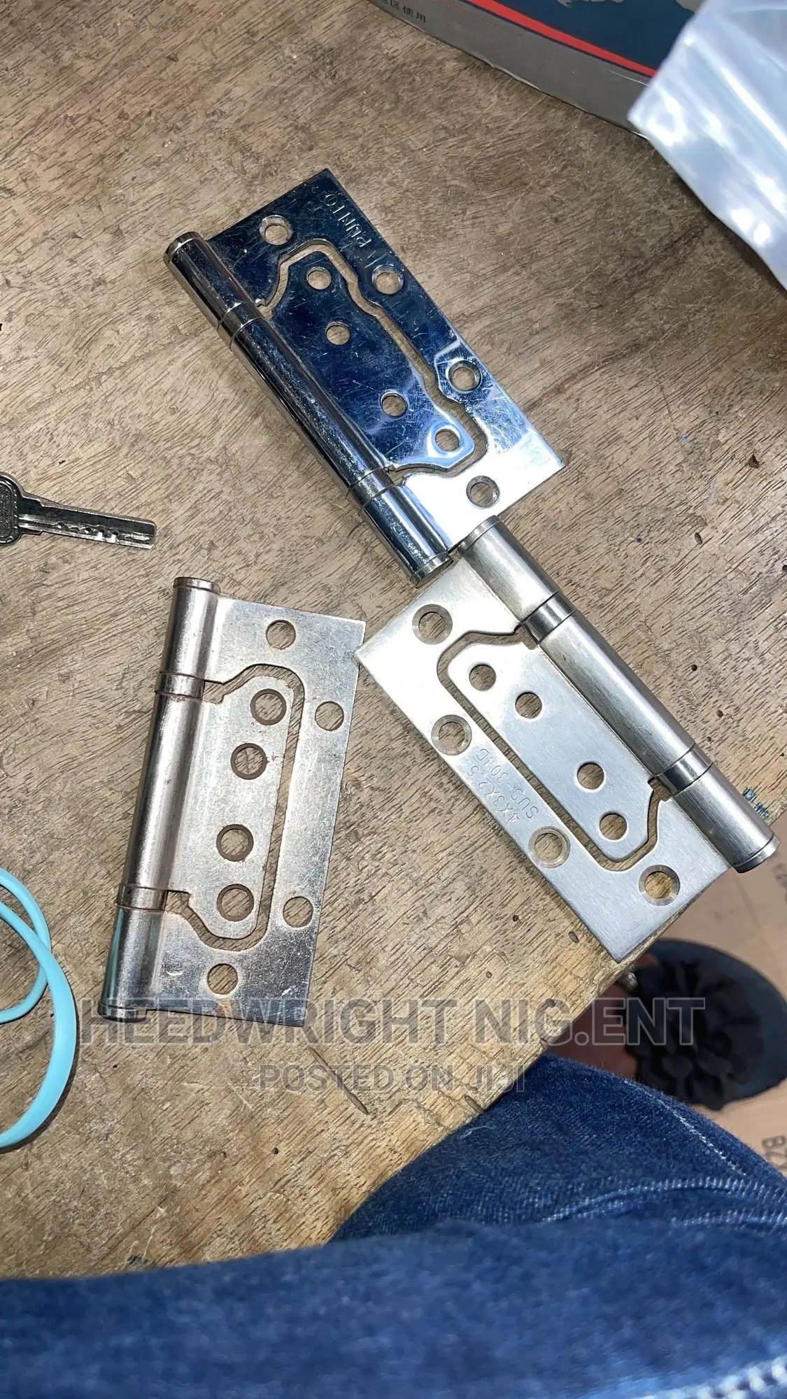 “4” Stainless Steel Belloni Flush Hinges