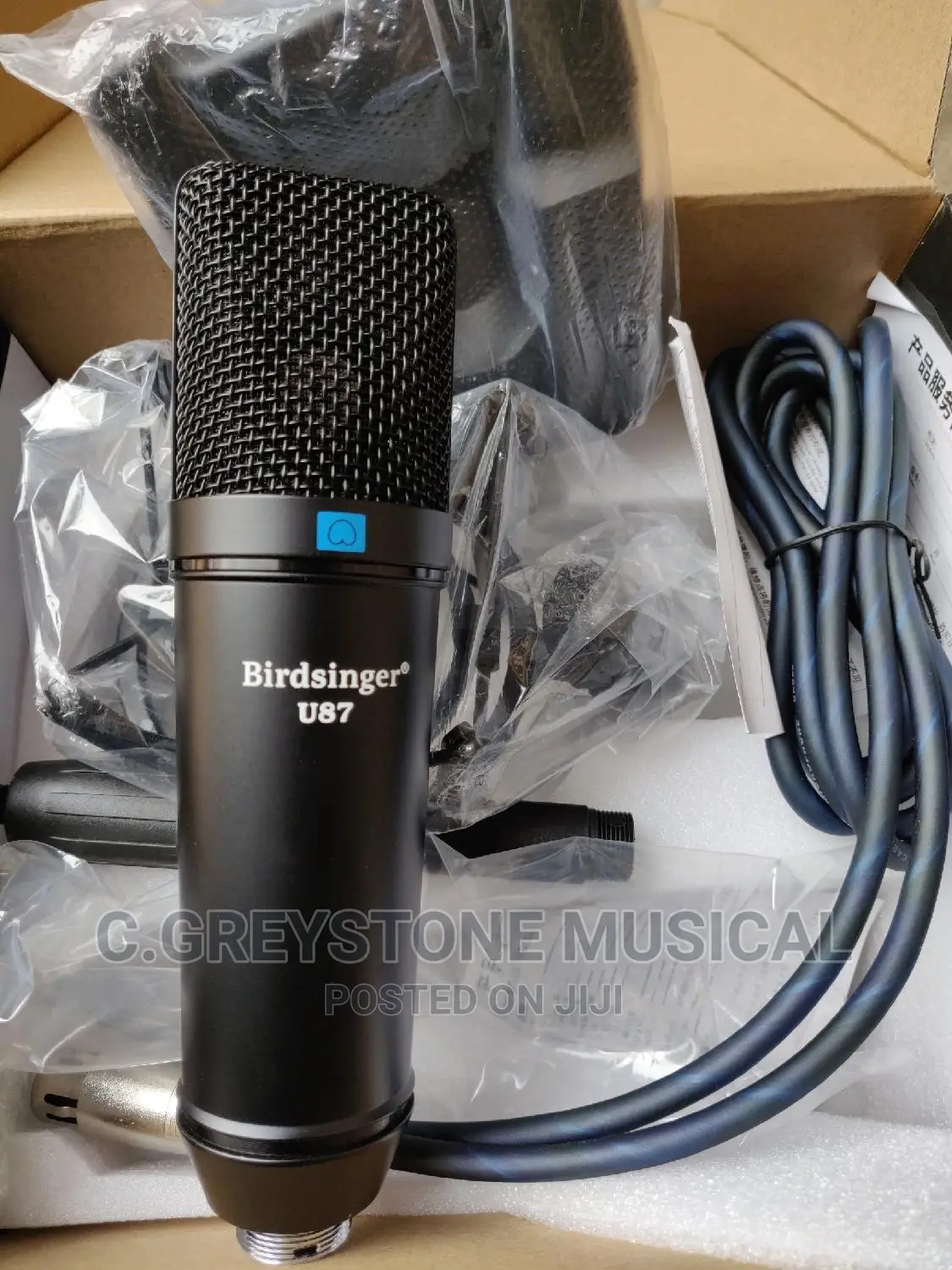 U87 Studio Mic Black