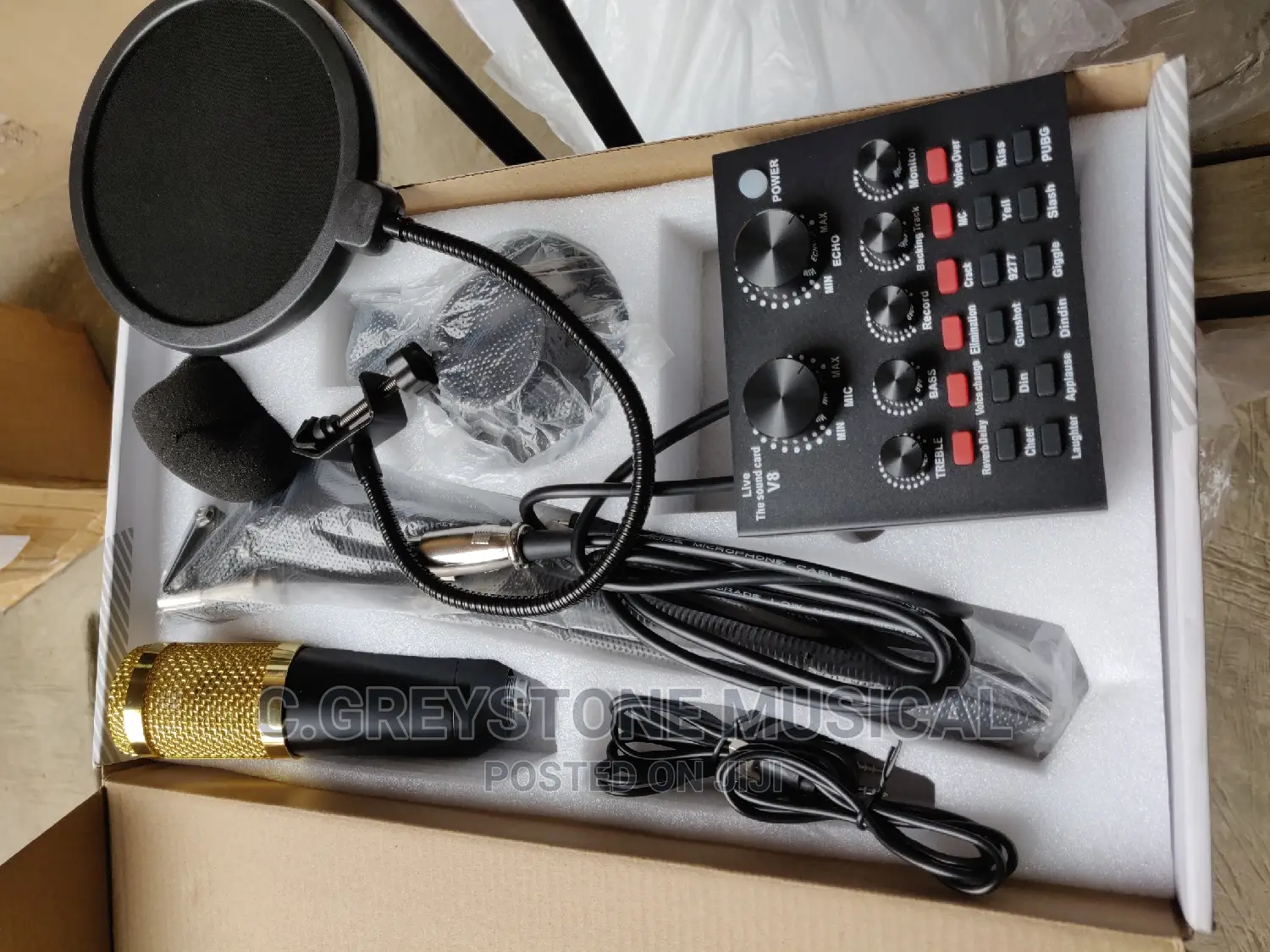 BM 800 With V8 Sound Card Studio Microphone