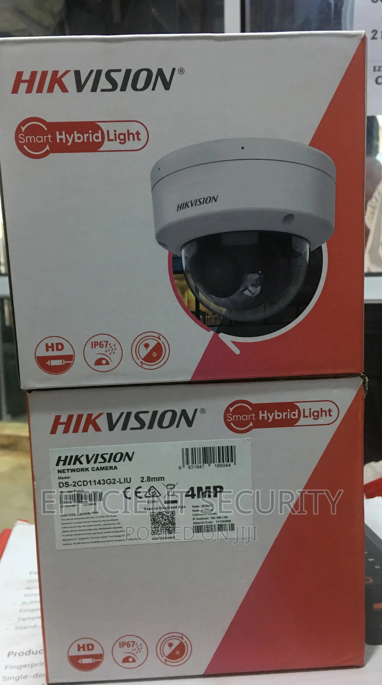 4 Mp Smart Hybrid Light Fixed Dome Network Camera High