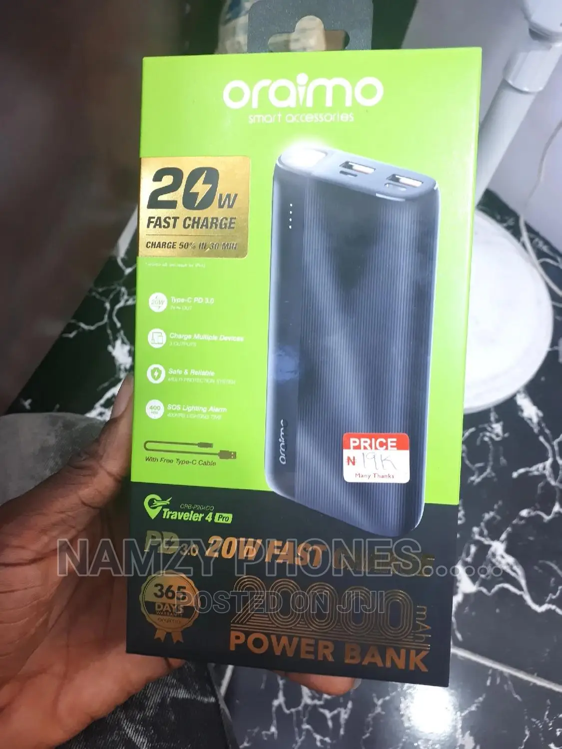 Oraimo 20000mah Power Bank