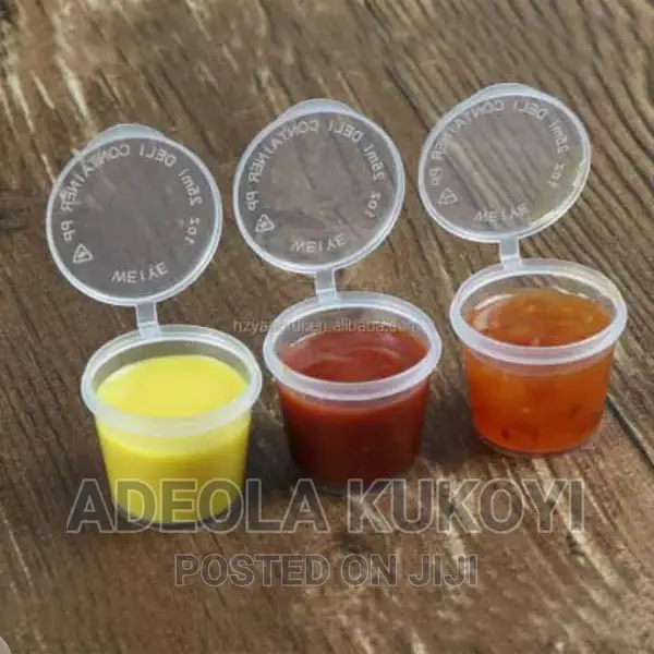 10 Packs of 1oz or 30ml Sauce/ Ketchup Cup