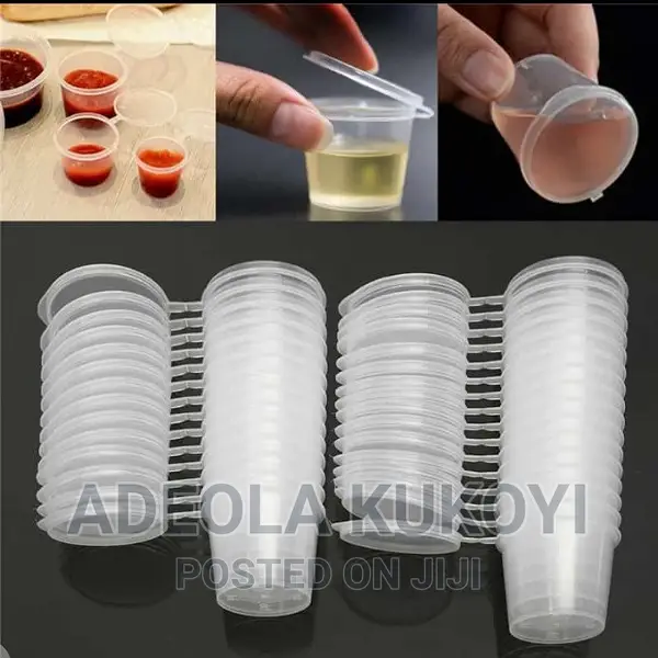 10 Packs of 1oz or 30ml Sauce/ Ketchup Cup