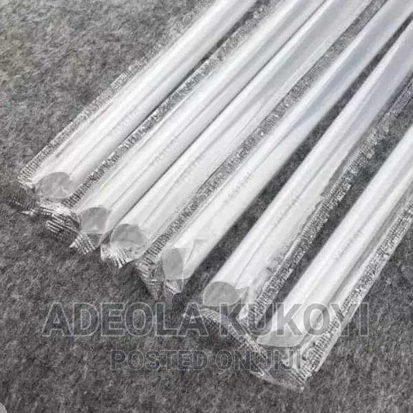 40 Packs of 10mm Individually Wrapped Smoothie Straw