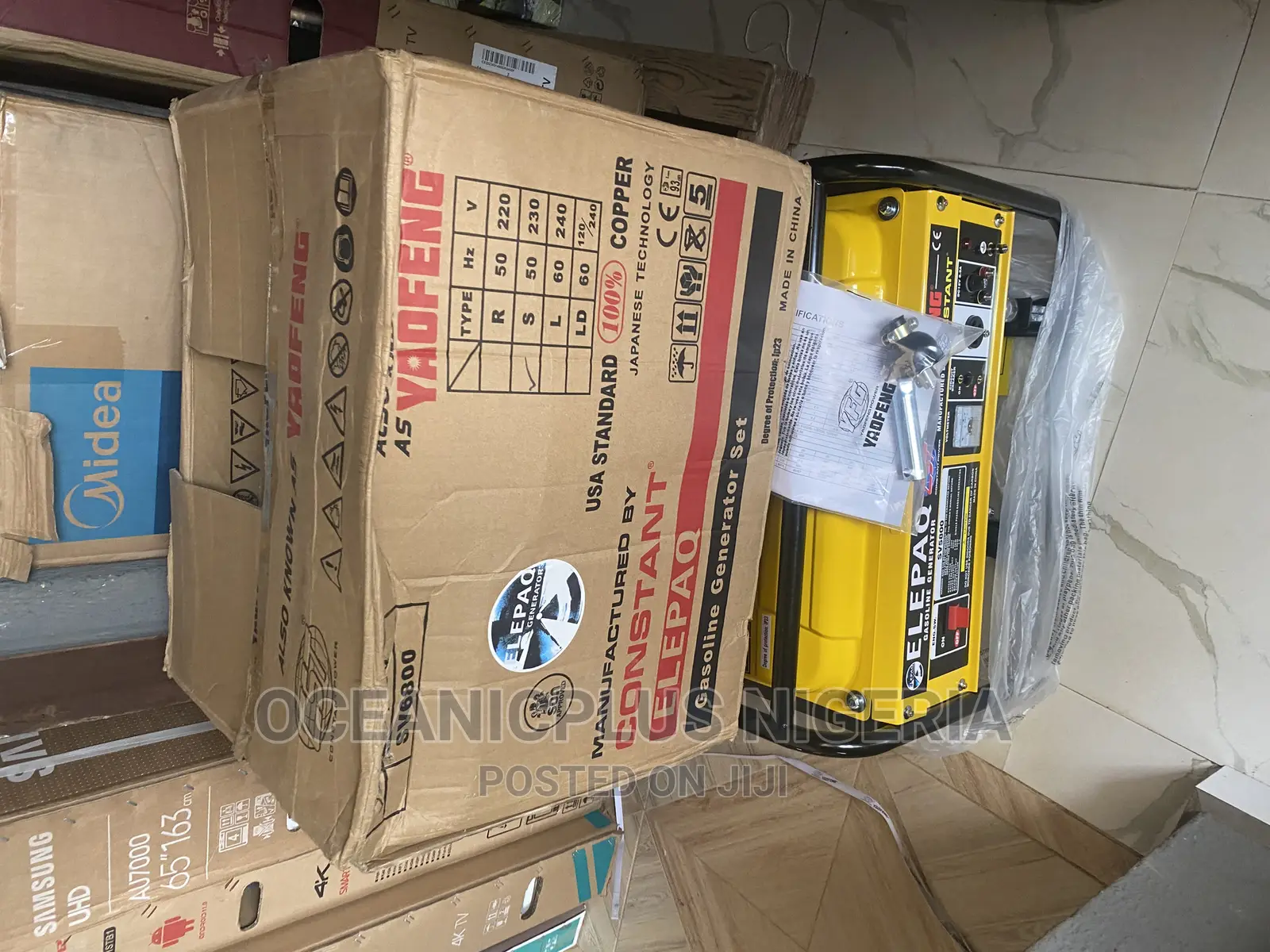Brand New Elepaq Sv6800 3.5kva Generator